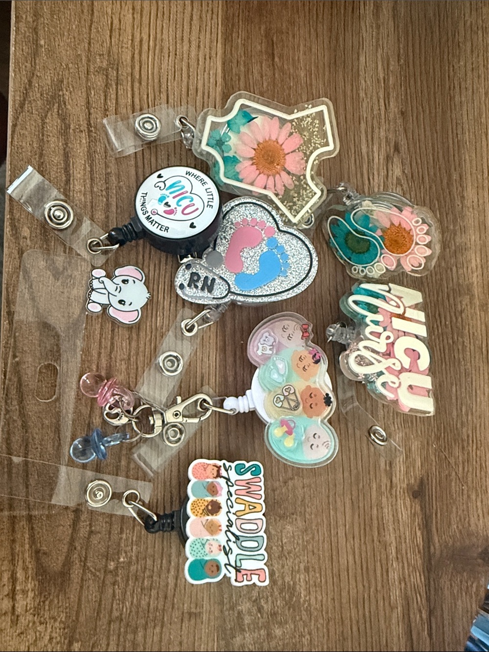 Badge reels- NICU, baby badge reels